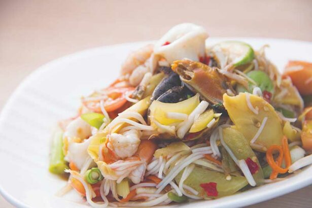 The Essence of Papaya Salad with Fish