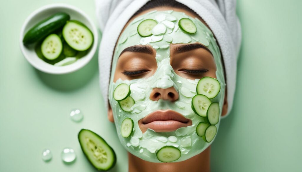refreshing cucumber face mask